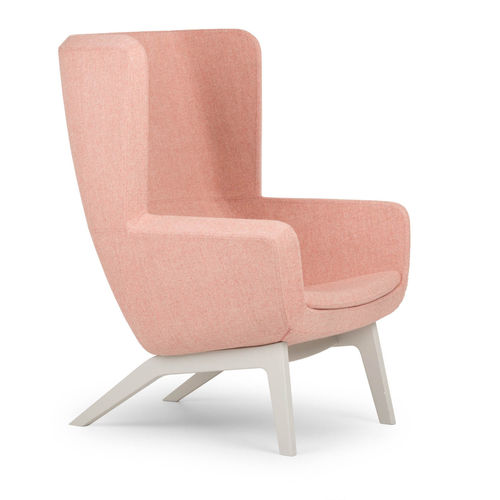 Poltrona contemporânea - ARCA - True Design srl - em tecido / em aço / em aço cromado