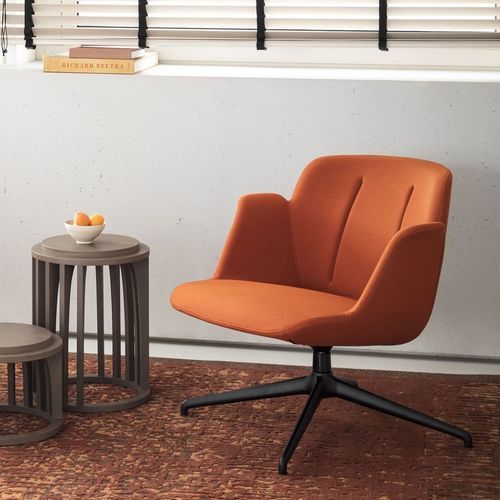 Cadeira para interlocutor contemporânea - HIVE - True Design srl - para ambiente interno / em poliuretano / com base em alumínio