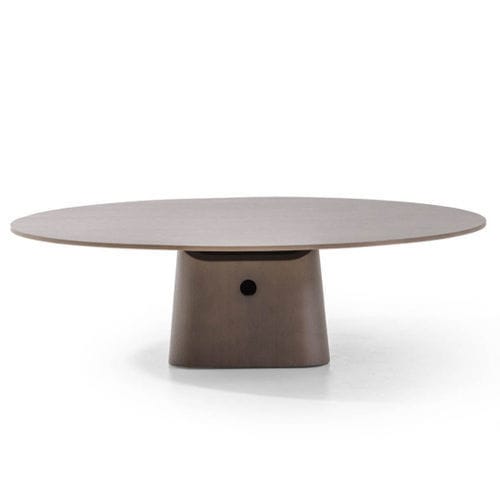 Mesa de centro contemporânea - NOMADE - True Design srl - em madeira / com base em madeira / redonda
