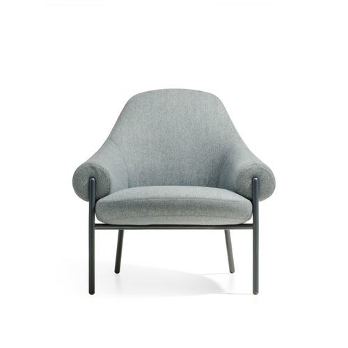 Poltrona para interlocutor contemporânea - FENDER - True Design srl - em espuma de poliuretano / em madeira / em aço