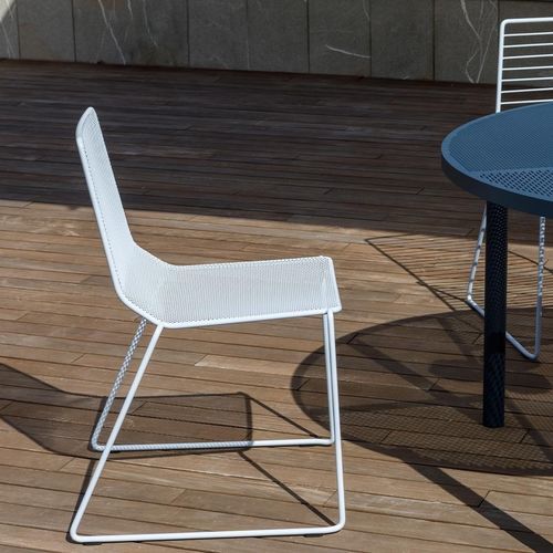 Cadeira contemporânea - MARINA OUT - True Design srl - para ambiente externo / em aço / de tela metálica