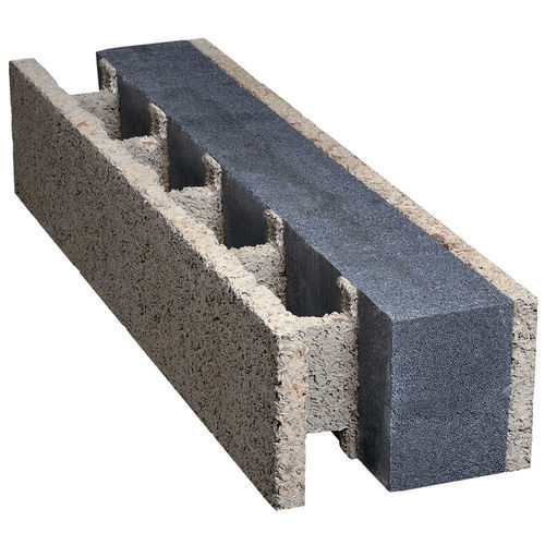 Bloco de cofragem em madeira-concreto - ISOSPAN SILVER - isospan Baustoffwerk GmbH - para casa passiva / para parede estrutural externa / para  edifícios
