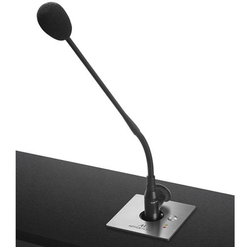Microfone retrátil - MICCONNECT - Arthur Holm - para mesa de conferências / motorizado