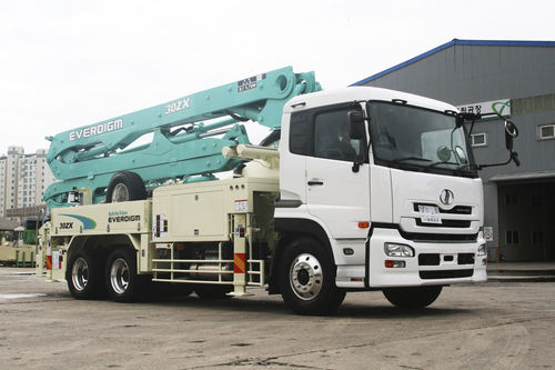 Bomba de concreto móvel - ECP30ZX - Everdigm Corp - montada em caminhão