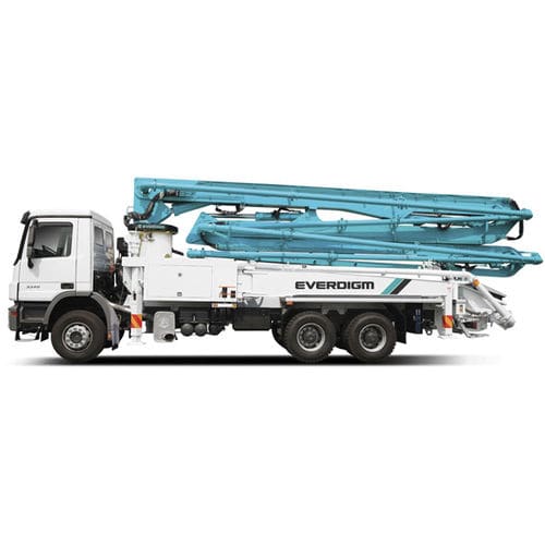 Bomba de concreto móvel - ECP38ZX - Everdigm Corp - montada em caminhão
