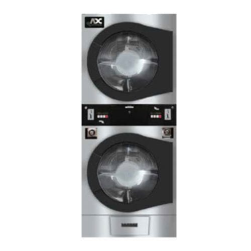 Secadora de roupas profissional - AD-45X2RI - American Dryer Corp. - operada por moedas / empilhável / a gás