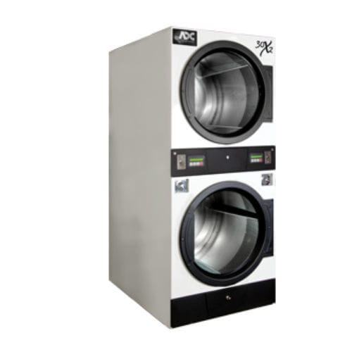 Secadora de roupas profissional - AD-30X2R - American Dryer Corp. - operada por moedas / empilhável / a gás