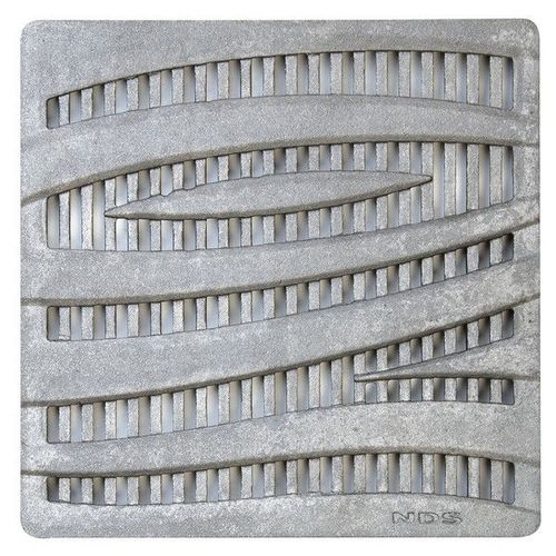 Tampa para caixa de inspeção em ferro fundido - 1224CI - NDS - quadrada / pré-fabricada / com grelha de ventilação