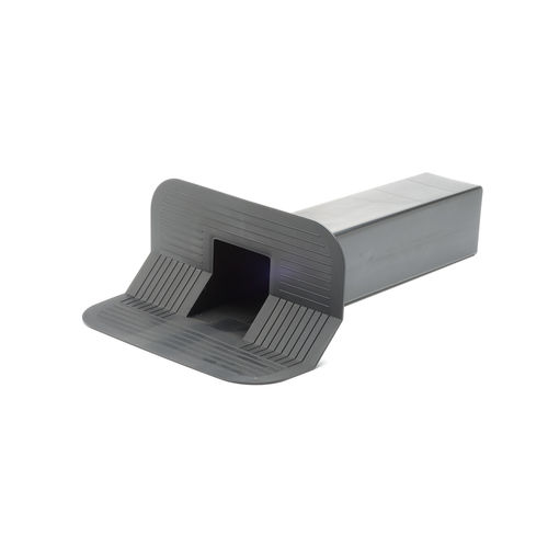 Bocal de saída de água em TPE - L 427 - 45&deg; RIBBED FLANGE - IMPERTEK Srl - angular