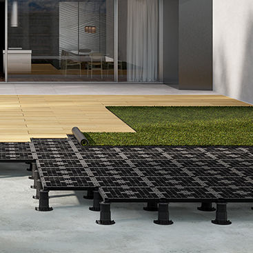 Piso elevado para ambiente externo - GRAVITYSYSTEM - IMPERTEK Srl - em polipropileno / de alta resistência / resistente ao vento