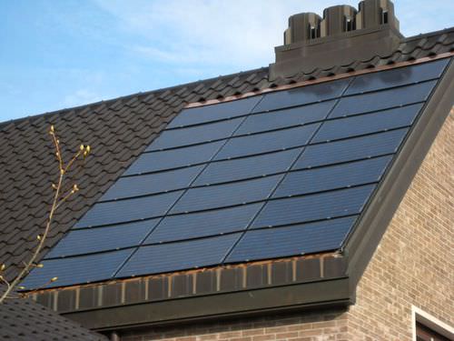 Painel fotovoltaico monocristalino - BLACKGHOST - sps istem - com vidro prismático / integrado na construção