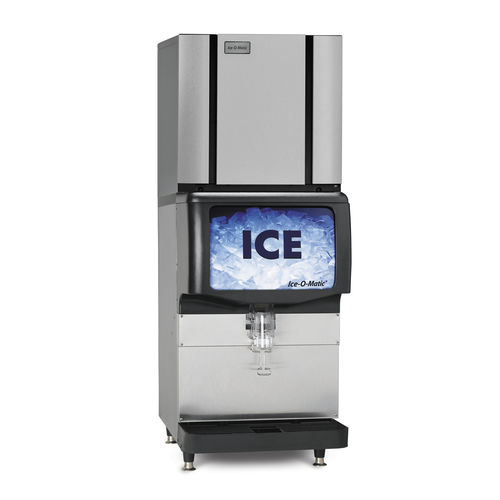 Máquina de gelo de evaporador vertical - IOD150 - Ice-O-Matic - profissional / com bebedouro de água gelada
