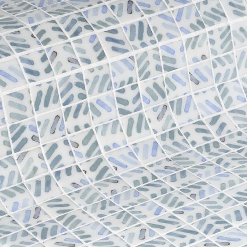 Pastilhas em vidro - STROKES 25 - EZARRI MOSAICO - fosca / para ambiente externo / para piscina