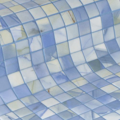 Pastilhas em vidro - WASHES 25 - EZARRI MOSAICO - com acabamento fosco / para ambiente interno / para piscina