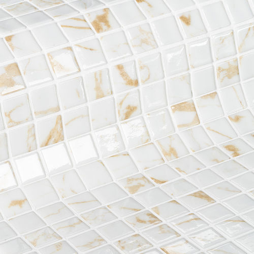Pastilhas em vidro - QUARTZ 25 - EZARRI MOSAICO - para ambiente interno / para ambiente externo / para piscina