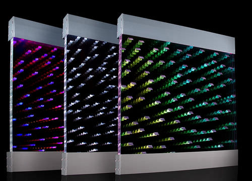 Painel decorativo para ambiente interno - INFINITY - SENSITILE - acrílico / fosco / efeito 3D