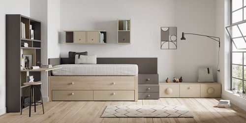 Quarto infantil de madeira laqueada - GRENOBLE - Lagrama - unissexo