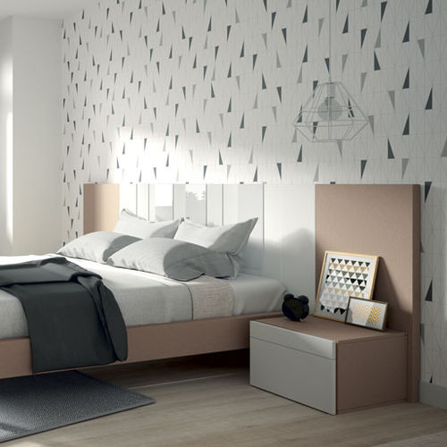 Cabeceira para cama de casal - AV - Lagrama - contemporânea / em madeira / em vidro