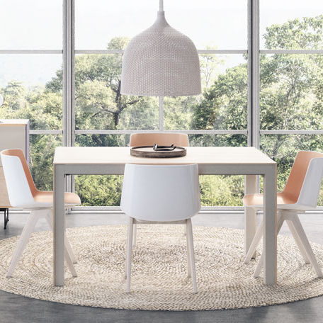Mesa contemporânea - BRUJAS - Lagrama - em madeira / retangular