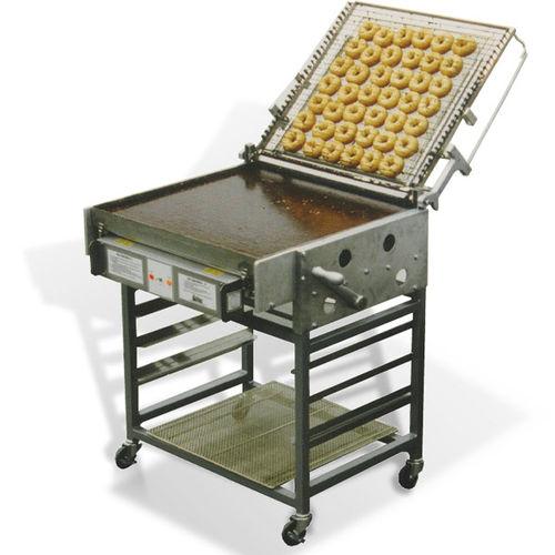 Bancada de preparação para cobertura de rosquinhas com açúcar - HI24F - Belshaw - em aço inoxidável / móvel / profissional