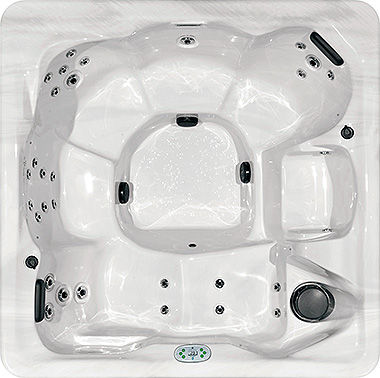 Spa acima do piso - CLS 738L - MASTER SPAS - quadrado / de 6 lugares / da linha residencial