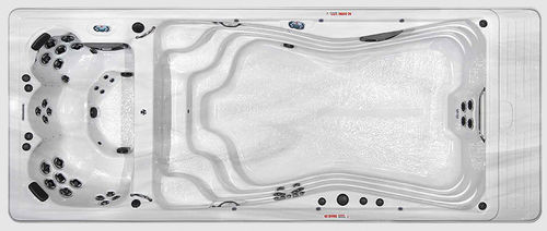 Spa de natação de embutir - H2X TRAINER 19 DEEP - MASTER SPAS - retangular / não especificado / da linha residencial