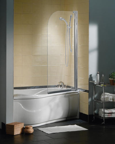 Resguardo de banheira com porta pivotante - TUB SHIELD - MAAX bathroom - com moldura parcial