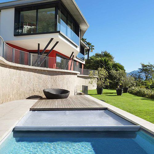 Capa automática para piscina - ULTIMA - DEL - de segurança / submersa / para piscina enterrada