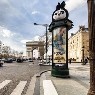 Totem de sinalização - JCDecaux - Mobilier Urbain - digital / eletrônico / em aço