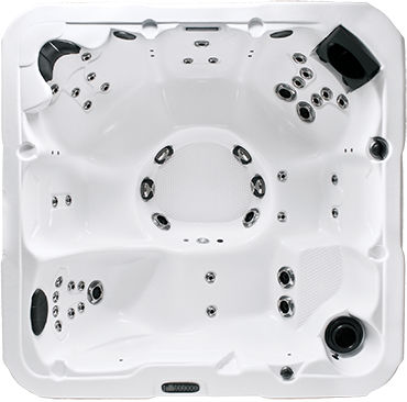 Spa de embutir - WAYFARER - DIMENSION ONE SPAS - quadrado / de 6 lugares / para ambiente interno