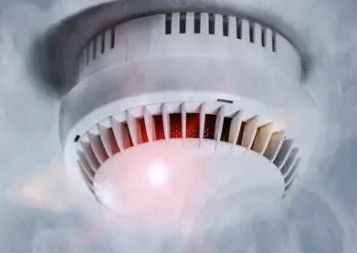 Sensor de fumaça - Chubb - profissional / para ligação à rede elétrica / branco