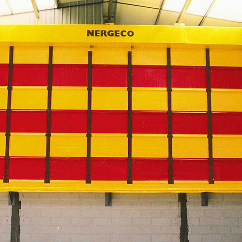 Porta industrial seccionada - NERGECO - metálica / alta / para hangar