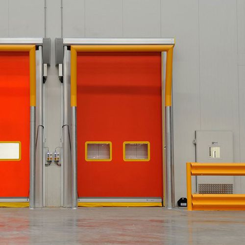 Porta industrial de enrolar - RR660  - ASSA ABLOY - em alumínio / em tecido / automática