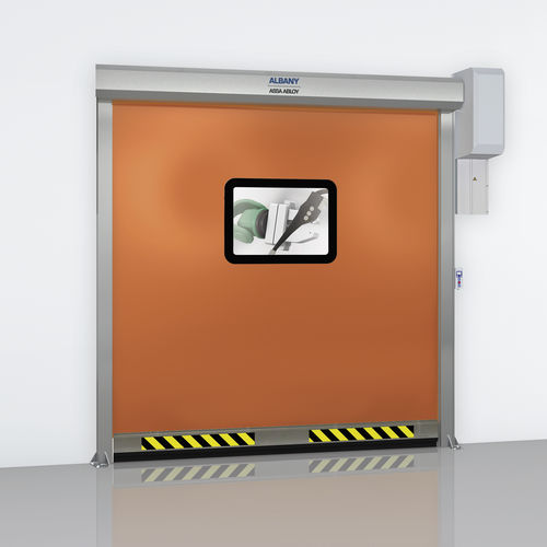 Porta industrial de enrolar - RP300 - ASSA ABLOY - em alumínio / em PVC / automática