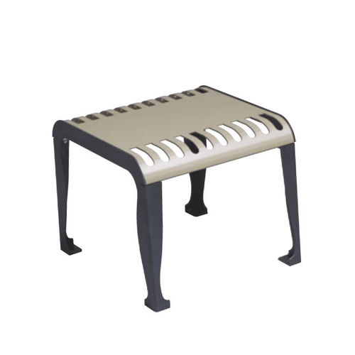 Mesa contemporânea - LANCELOT : JAN-0003  - HUSSON INTERNATIONAL - em aço / retangular / para espaço público