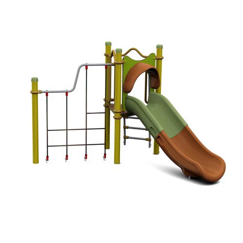 Estrutura lúdica para parque infantil - PICCOLO 1 FANTASTIC : JPX-0008  - HUSSON INTERNATIONAL - em material plástico / em aço / em HPL