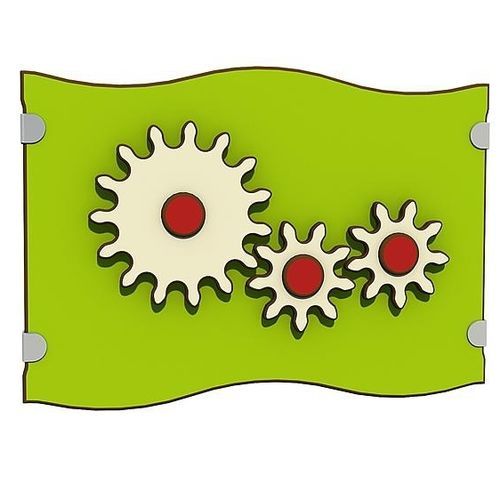 Painel de atividades lúdicas com roda - TOOTH WHEEL  - eibe Produktion + Vertrieb GmbH & Co KG
