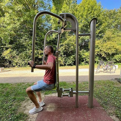 Aparelho de musculação supino vertical (chest press) - 5540390  - eibe Produktion + Vertrieb GmbH & Co KG - para ambiente externo / para espaço público