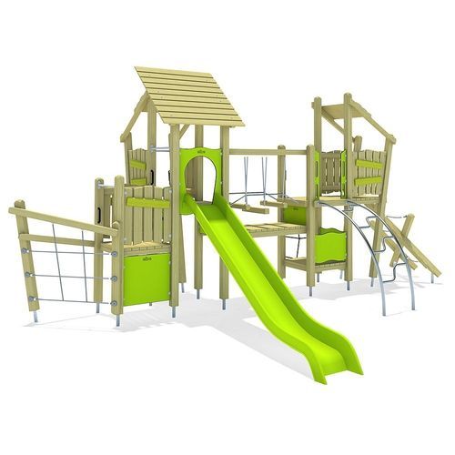 Estrutura lúdica para parque infantil - PIZOL    - eibe Produktion + Vertrieb GmbH & Co KG - em aço / em madeira / em plástico reforçado de fibra de vidro