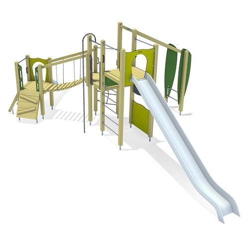 Estrutura lúdica para parque infantil - CARL  - eibe Produktion + Vertrieb GmbH & Co KG - em aço / em madeira / em HPL