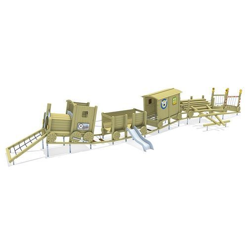 Estrutura lúdica para parque infantil - 51180501100 - eibe Produktion + Vertrieb GmbH & Co KG - metálica / em madeira / modular