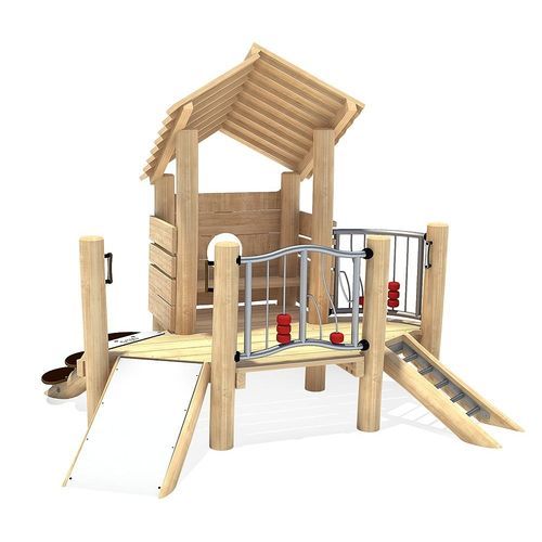 Estrutura lúdica para parque infantil - WINJA    - eibe Produktion + Vertrieb GmbH & Co KG - em madeira / modular / para escalada