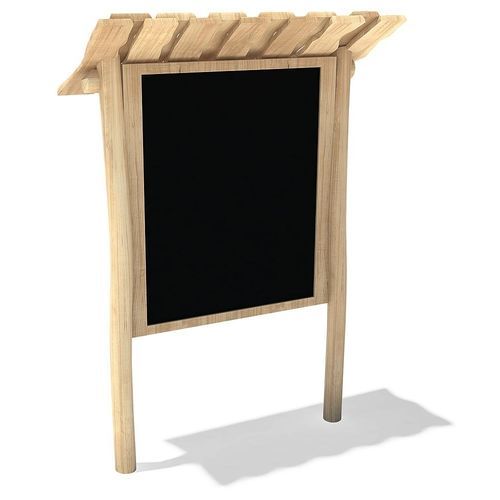 Quadro negro - 54535306300 - eibe Produktion + Vertrieb GmbH & Co KG - de piso / em madeira / com cobertura