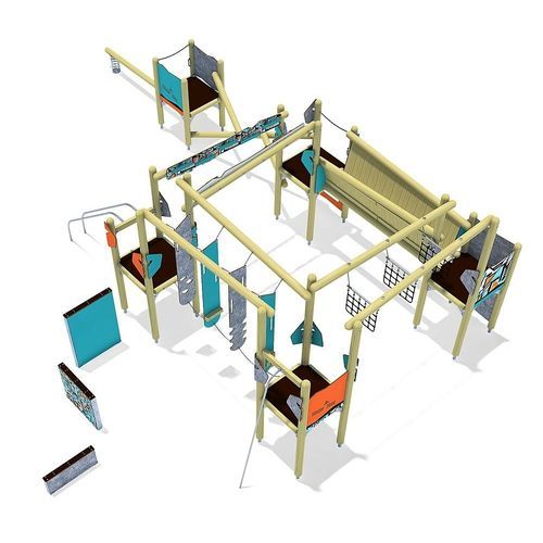 Estrutura lúdica para parque infantil - RUNOUT  - eibe Produktion + Vertrieb GmbH & Co KG - em HPL / modular / para escalada