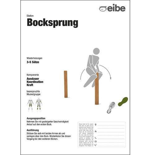 Pedestal porta-cartaz de piso - 55209406300  - eibe Produktion + Vertrieb GmbH & Co KG - para ambiente externo / para parque infantil / em madeira