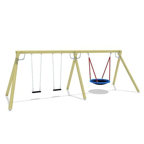Balanço em madeira - 52509001100  - eibe Produktion + Vertrieb GmbH & Co KG - para playground / múltiplo