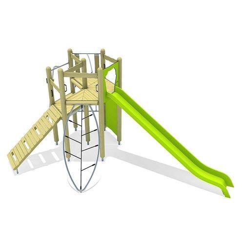 Estrutura lúdica para parque infantil - LYCON 1  - eibe Produktion + Vertrieb GmbH & Co KG - metálica / em madeira / modular