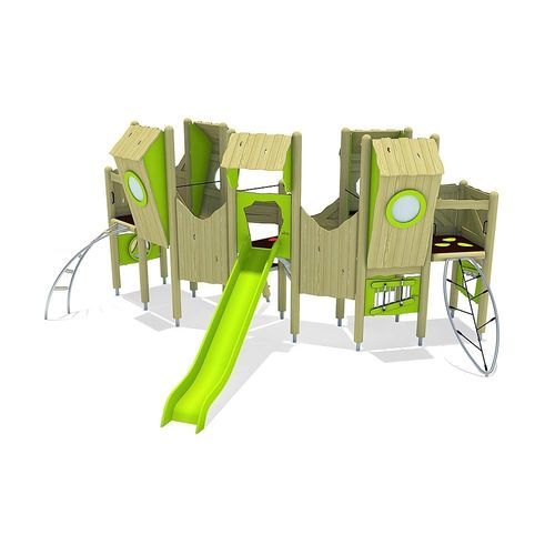 Estrutura lúdica para parque infantil - OFELIA  - eibe Produktion + Vertrieb GmbH & Co KG - em madeira / modular / para escalada