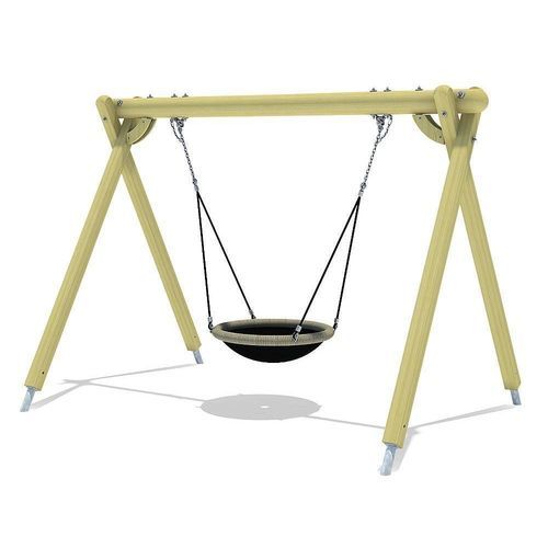 Balanço em madeira - ALBATROS - eibe Produktion + Vertrieb GmbH & Co KG - em aço inoxidável / em lariço / para playground