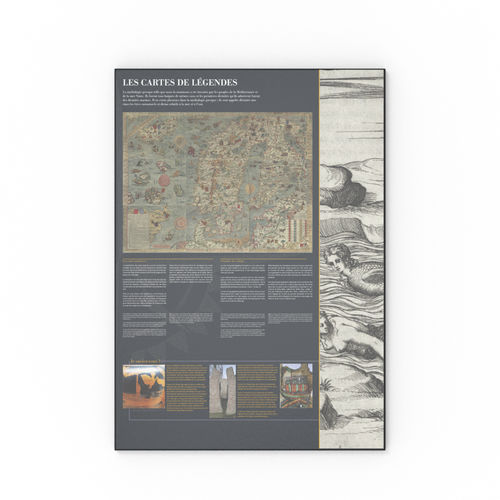 Painel de informações para espaço público - Empreinte signalétique - para museu